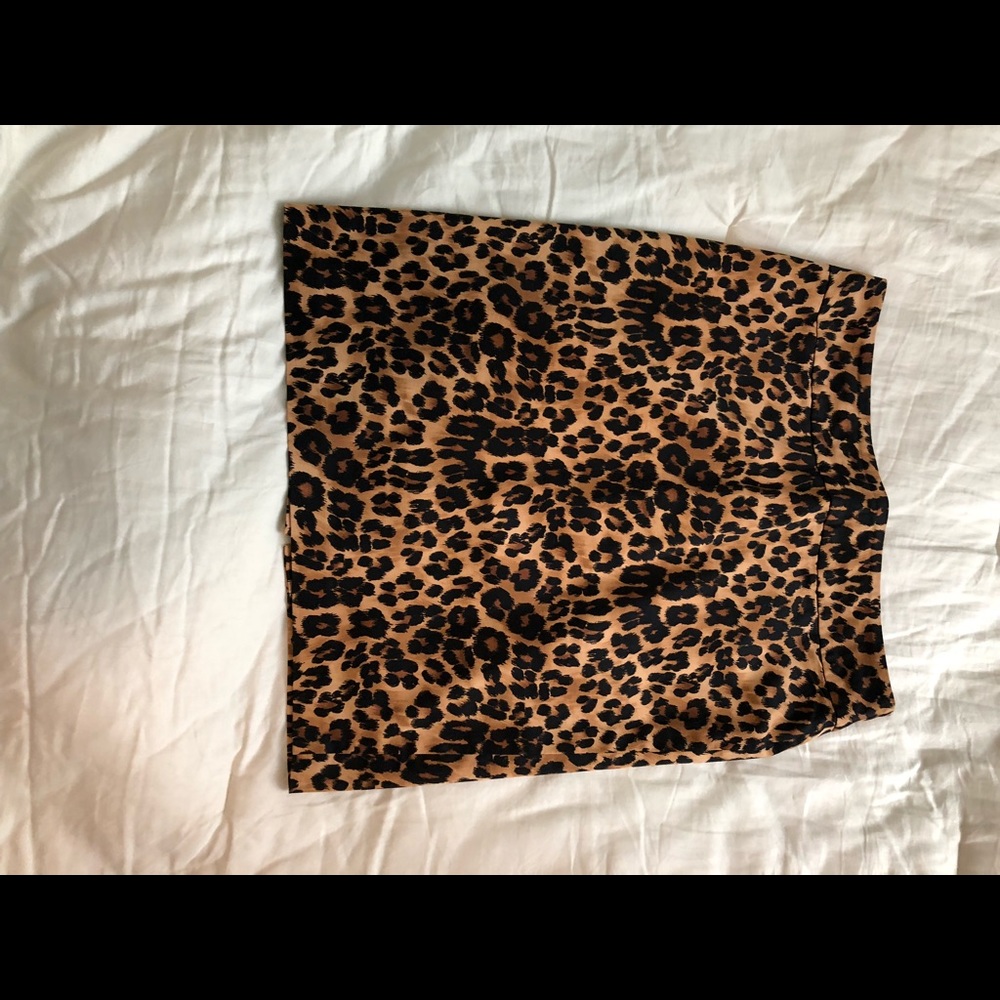 Leopard/cheetah Print Skirt